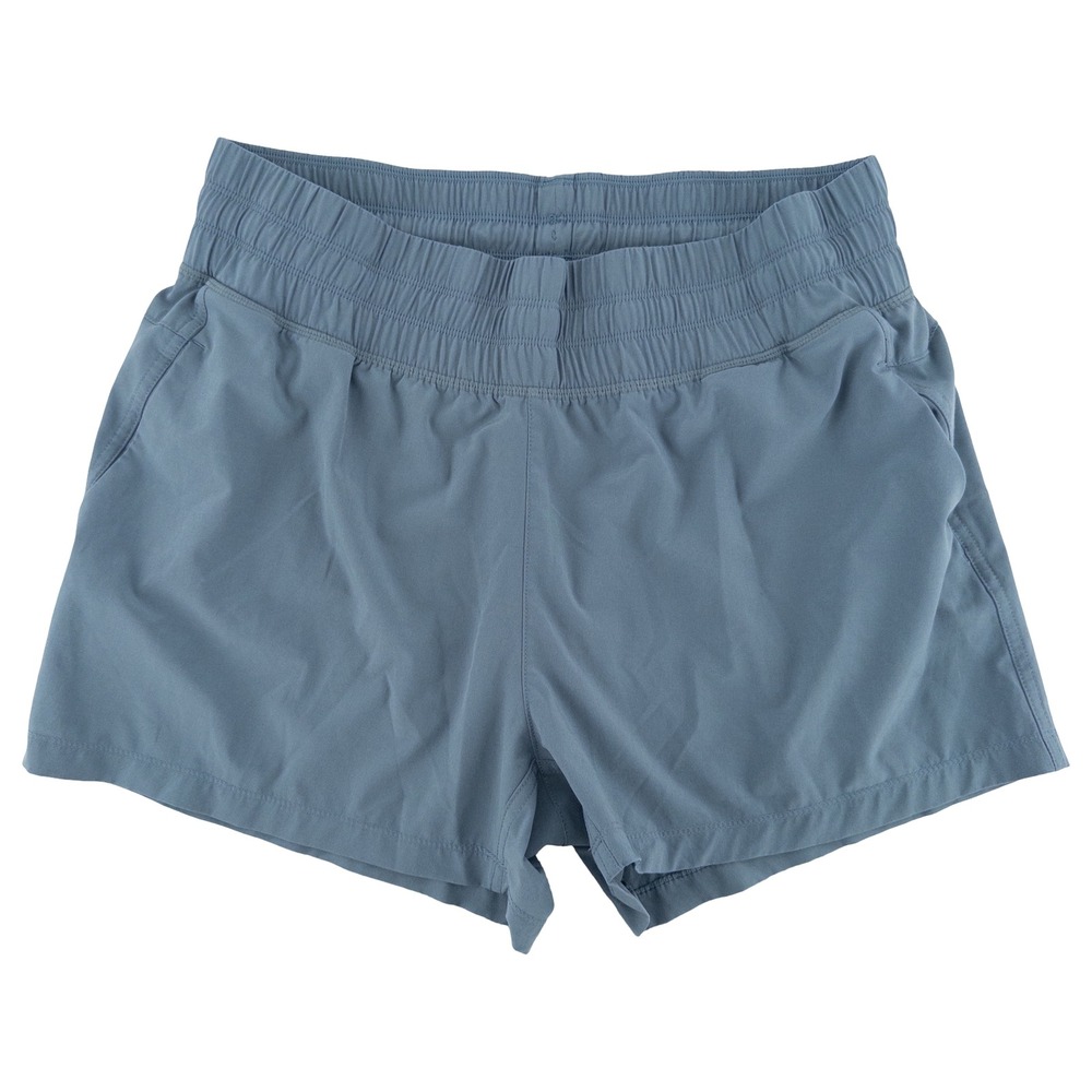 Free Fly Womens Large Breeze Shorts Blue Pull On Athletic Hiking Gorpcore